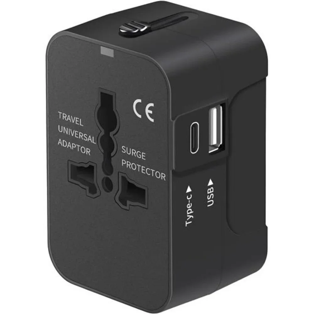 Travel Adapter with USB C Universal All in One Worldwide Travel Adapter Power C